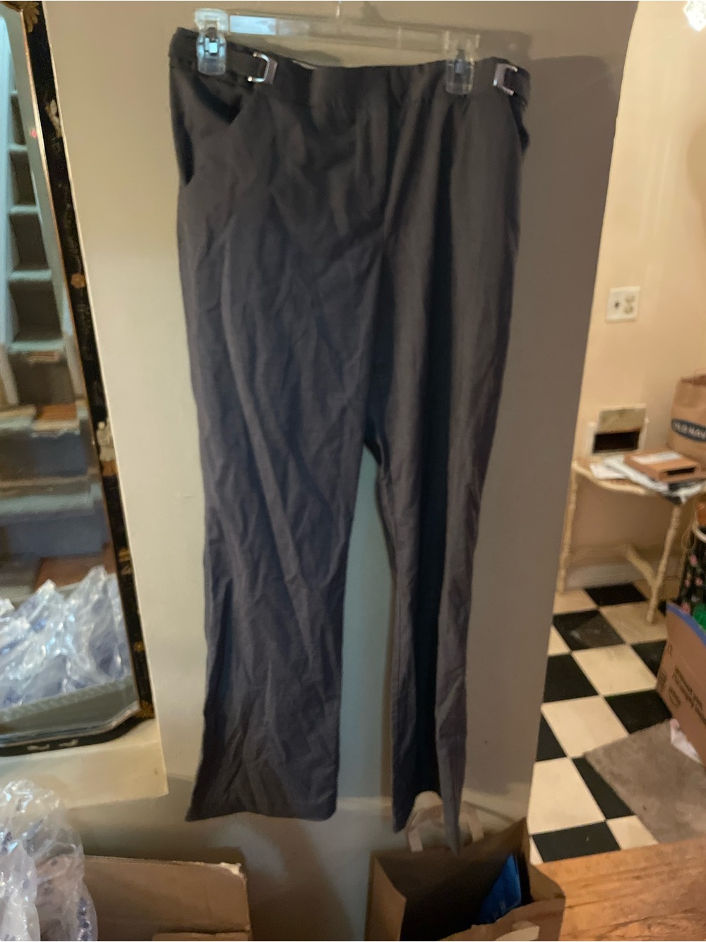 Vintage 90s J. Crew Classic dark grey Straight-Leg Dress Pants